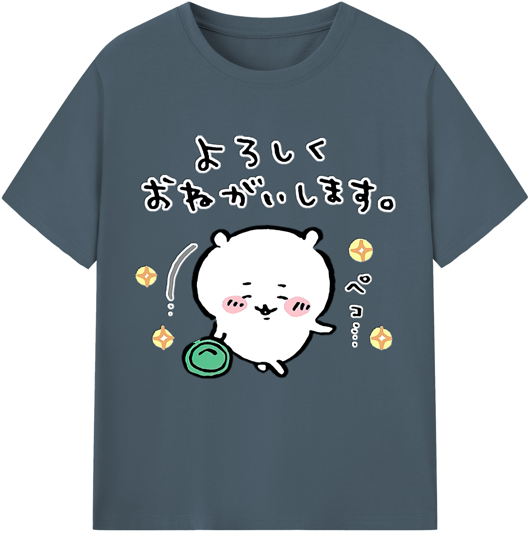 （画像用） ちいかわ ちいかわ Chii-kawa chiikawa 綿100％半袖Tシャツ（フロントプリント）